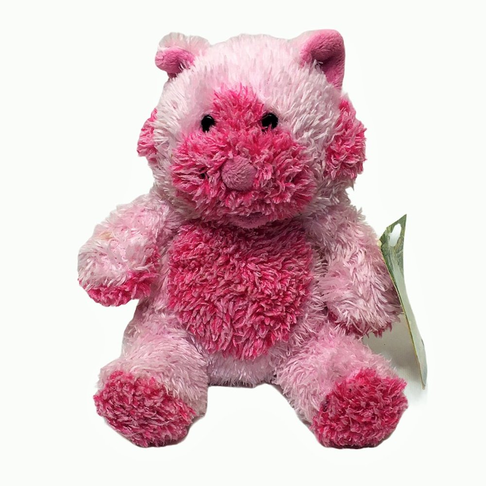 RARE HTF Commonwealth Pink Plush Cat Mini 6in.